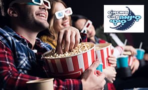 כרטיס יחיד לסרט רגיל כולל פופקורן ושתיה בסינמה סיטי