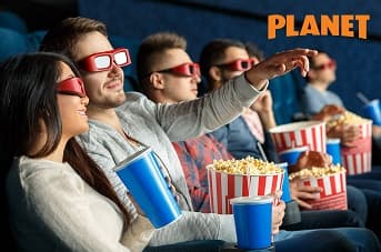 כרטיס זוגי לסרט VIP בפלאנט