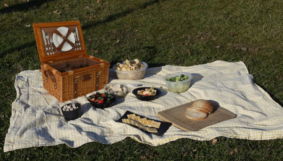 סלסלת פיקניק משפחתית פרימיום כולל משלוח