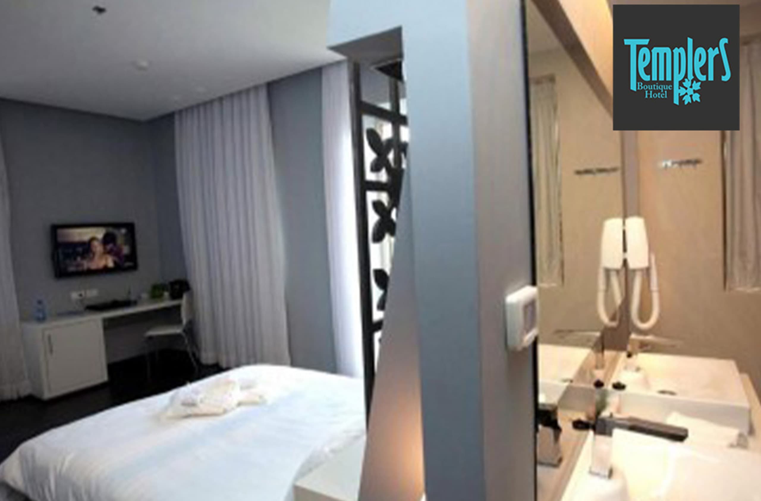 לילה זוגי באמצ"ש בחדר דלוקס וג'קוזי במלון בוטיק טמפלרס חיפה